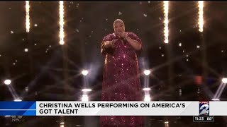 Christina Wells performing on America&#39;s Got Talent