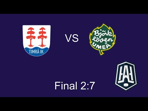 Timrå IK-IF Björklöven Hockeyallsvenskan Finalen 2:7