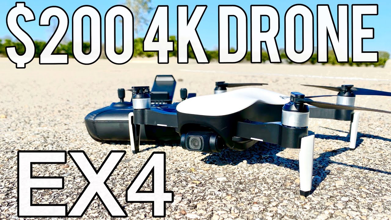 Квадрокоптер Eachine EX4 5G Wi-Fi модернизированный, 1 батарея, белый