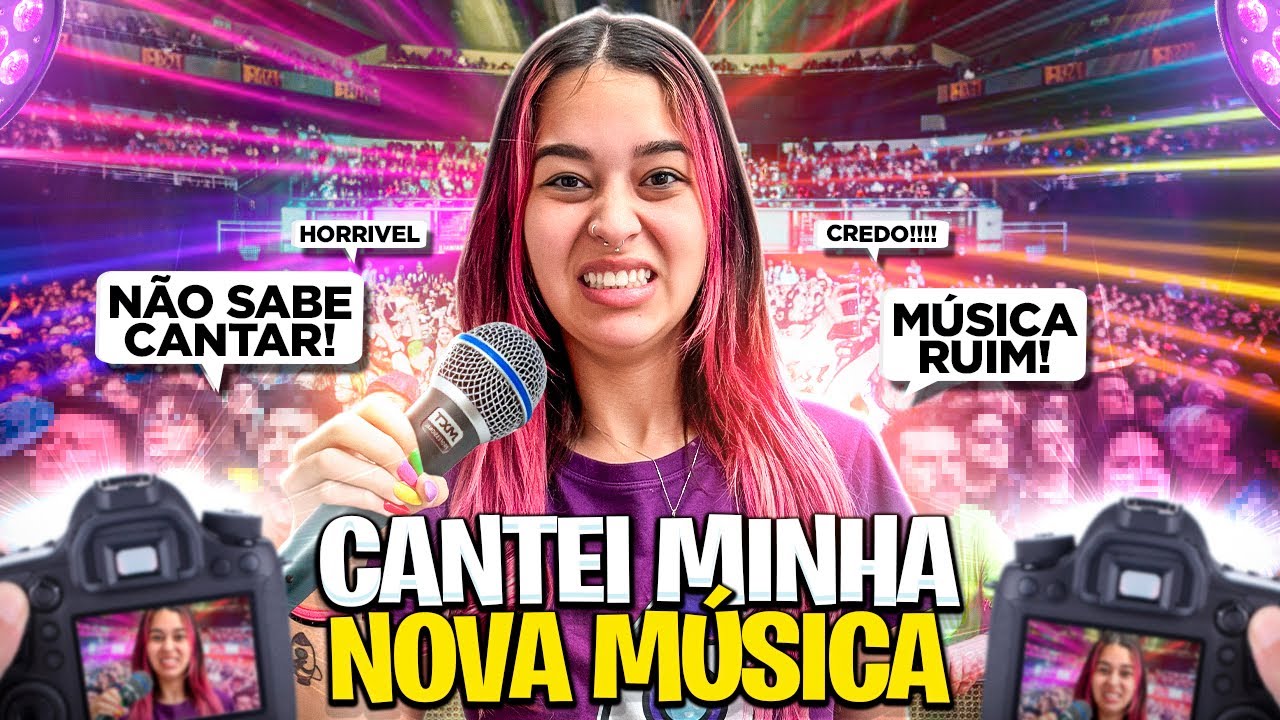 PASSEI VERGONHA CANTANDO MINHA MUSICA *eu chorei
