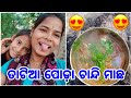 ତାଟିଆ ପୋଡ଼ା ଚାନ୍ଦି ମାଛ ଦେଶି Style ରେ Mitavloglifes