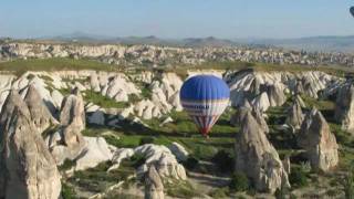 preview picture of video 'Ballonfahrt über Kappadokien  Teil 2 - hotairballoon over Cappadokia  Part 2 - Göreme Uschisar'