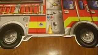 Melissa & Doug Velké puzzle s motivem hasičského auta 24 ks
