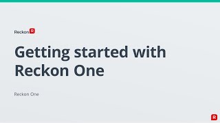 Getting Started with Reckon One