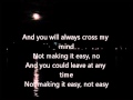 SICK OF SARAH GIVING UP LYRICS ON SCREEN ...