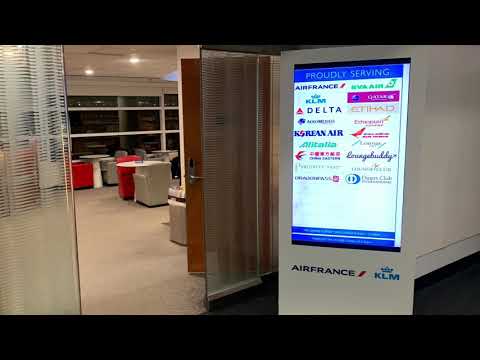Air France/KLM Lounge ORD, janeiro de 2021
