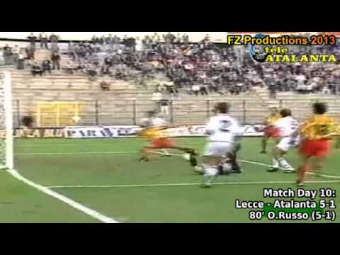 Serie A 1993-1994, day 10 Lecce - Atalanta 5-1 (O.Russo 2nd goal)