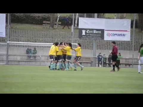 Gol del Abanto. Gazte Berriak 1-2 Abanto (01-03-2015) 2ª División Española Femenina