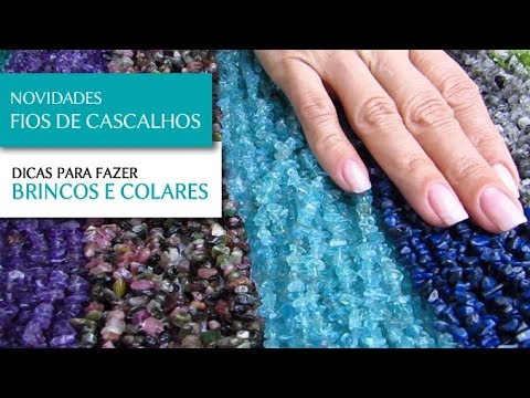 Lançamento: Fios de Cascalhos de Pedras Naturais para Semi Joias - Pedra Mística