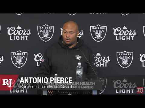 Raiders update with interim head coach Antonio Pierce