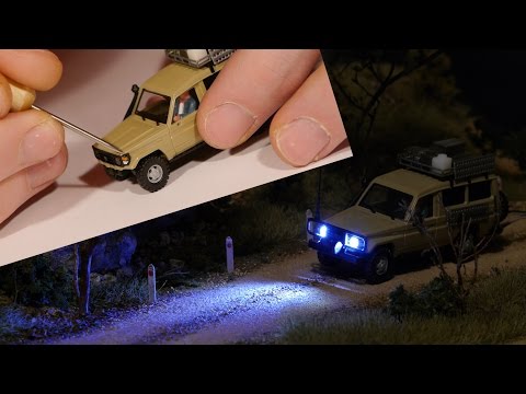 How-To Add Lights to HO scale vehicles - Model Railroad