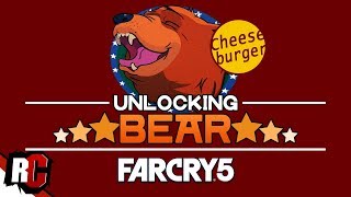 How to Unlock BEAR "Cheeseburger" in Far Cry 5 (Fangs for Hire / Recruiting Bear)