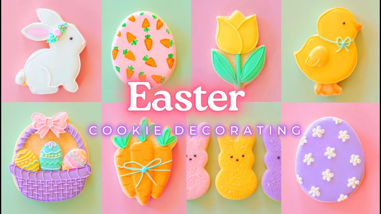 Easter Sugar Cookies | Relaxing + Satisfying Cookie Decorating