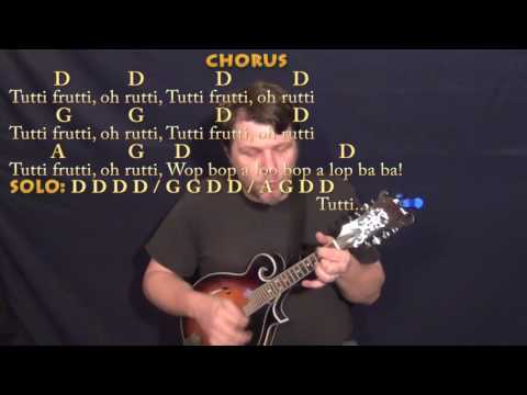 Tutti Frutti (Little Richard) Mandolin Cover Lesson in D with Chords/Lyrics