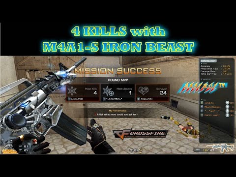 4 Kills @Black Widow! M4A1-S Iron Beast! CrossFire Ph!
