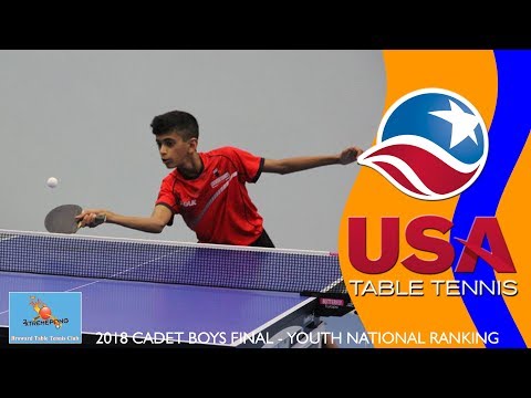 2018 US Youth National Ranking Tournament - Cadet Boy's Singles Final (Ted Li vs. Sid Naresh)