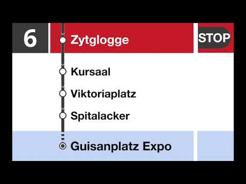 Bernmobil Ansagen - 6 Bern Bahnhof–Guisanplatz Expo–Depot