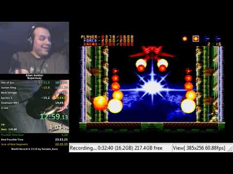 Alien Soldier Supereasy Speedrun in 23:37.951