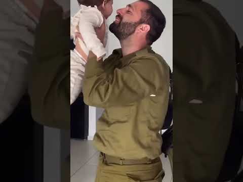 “Daddy’s Home” IDF Soldiers Surprise Their Children #israel #tsahal #war #peace #family
