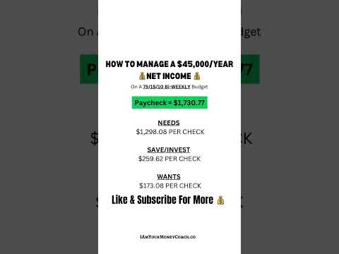 How To Manage $45,000/Year | Bi-WEEKLY Pay Schedule 💸♻️