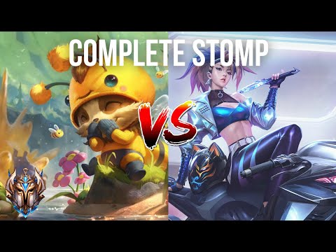 I STOMPED this Akali to get Challenger! 4 Solokills early [Teemo vs Akali]