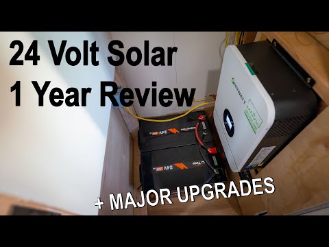 OFF GRID SOLAR 24 Volt 1 Year Review + UPGRADES w/ LiTime Lithium Battery
