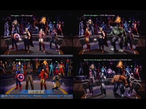 Marvel: Ultimate Alliance - Team Bonuses (PSP, Next-Gen, and X-Box 360 DLC Team Bonuses Included)