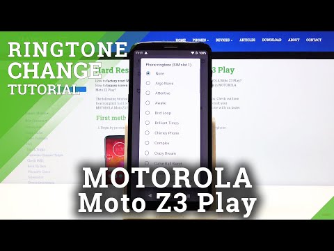 How to Change Ringtone in MOTOROLA Moto Z3 Play – Ringtone List