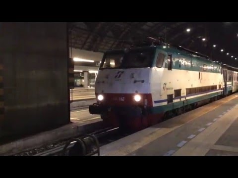 E.444R-067 + CARROZZE UIC-X ICN MANOVRA STAZIONE DI MILANO CENTRALE