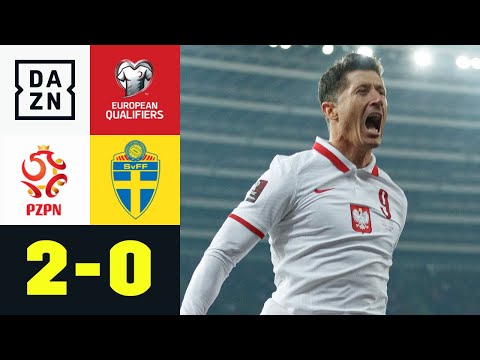 Der Weltfußballer fährt zur WM: Polen – Schweden 2:0 | European Qualifiers | DAZN Highlights