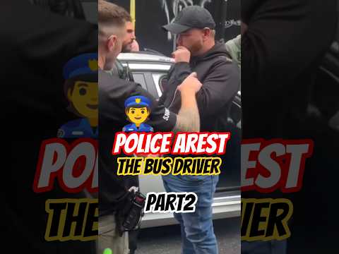 Police did a tactical stop to arrest the bus driver .#trafficpolice #publiclaw #short #busdriving