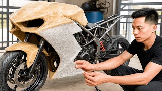 Man Builds Kawasaki Ninja By Hand — The Result is Mind-Blowing by @wheelxlab