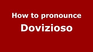 How to pronounce Dovizioso