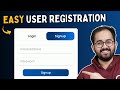 Easy User Registration Form In WordPress FREE