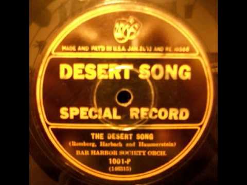 "The Desert Song" - The Bar Harbor Society Orchestra (1926 Columbia Special Record)