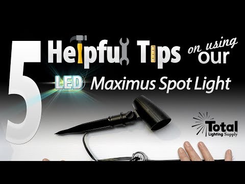 5 Helpful tips on using our LED Maximus Spot Light