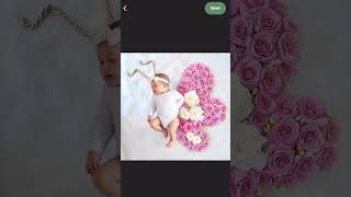 Create a precious newborn milestone portrait of your baby in three simple steps#photoeditingsoftware