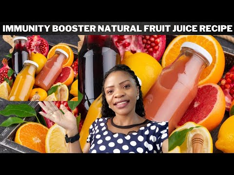 How to make Natural Fruit Juice (Immunity booster) without a JUICER + Match the fruits Challenge