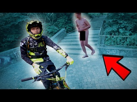 Completely NAKED psychopath stalking us... (really)