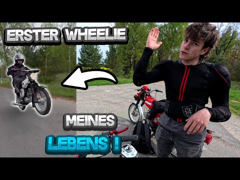 Ich lerne Wheelies auf der Simson 😵‍💫  | Übungstag 1 | Motovlog #70
