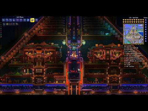 800 Hour Terraria World Build. The Kingdom by JuiceBox
