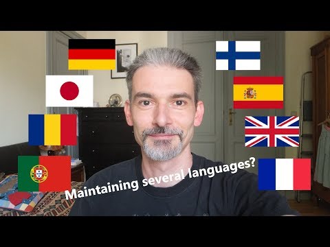 How do you maintain several languages? - My personal routine [MULTILINGUAL video]