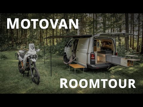 Roomtour VW T5 | DIY Camper Van – Moto Van – Garage Workshop | self conversion
