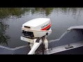 1979 Johnson 9.9hp Outboard Motor Pond Run