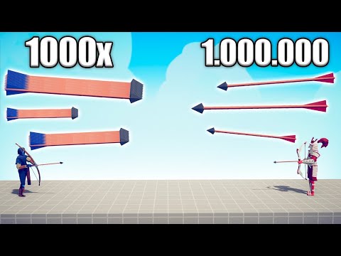 1.000.000 DAMAGE ARCHER vs 1000x OVERPOWERED UNITS - TABS | Totally Accurate Battle Simulator 2023