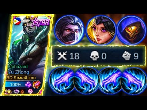 18 KILLS, YU ZHONG NEW SPELL? NEW META? | TOP GLOBAL YU ZHONG BEST BUILD