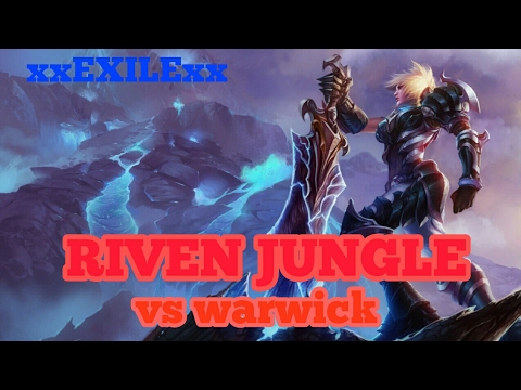 RIVEN VS WARWICK JUNGLE GAMEPLAY