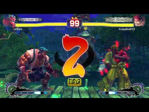 SSF4AE Ranked N.A: xHines (Hakan) VS CrazyAce013 (Evil Ryu)