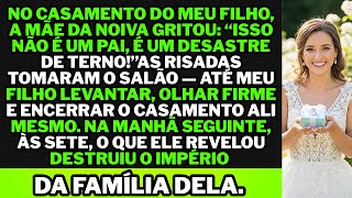 No casamento do meu filho, a mãe da noiva apontou e gritou: “Esse homem não é pai, é uma farsa!”