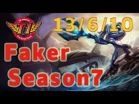 SKT T1 Faker Fizz MID vs Syndra Patch 7.1